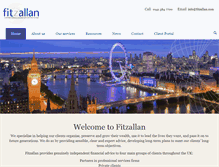 Tablet Screenshot of fitzallan.com